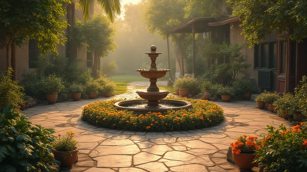 Hardscaping: Stone, Wood, and Water Features